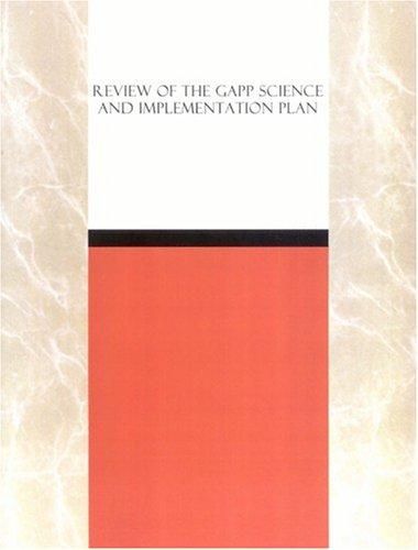Review of the GAPP Science and Implementation Plan