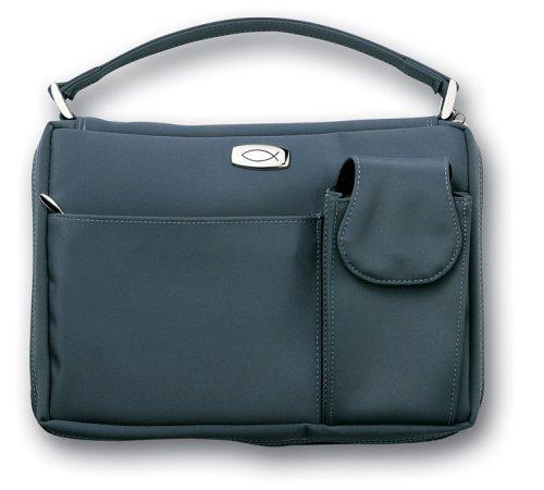 Microfiber Grey with Exterior Pockets Med