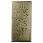 The Lord Bless You and Keep You Metallic Resin Plaque