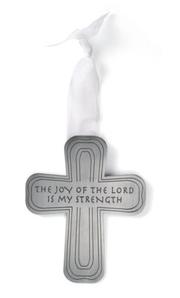 The Joy of the Lord Pewter Cross