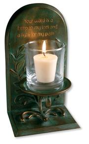 Your Word Boxwood Candleholder