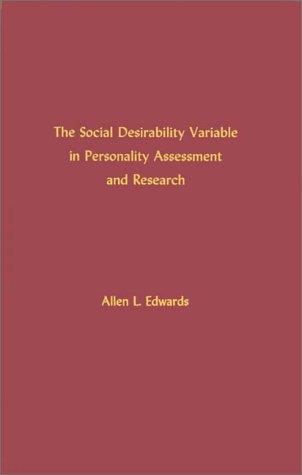 The social desirability variable in personality assessment and research