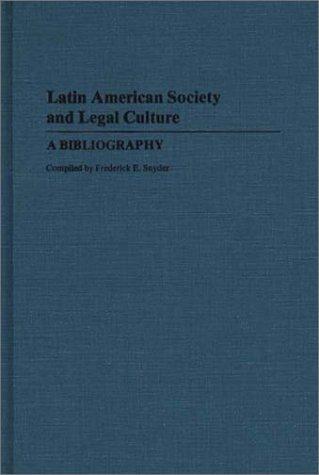 Latin American society and legal culture