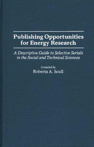 Publishing opportunities for energy research