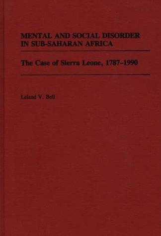 Mental and social disorder in Sub-Saharan Africa