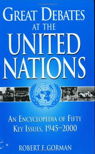 Great debates at the United Nations