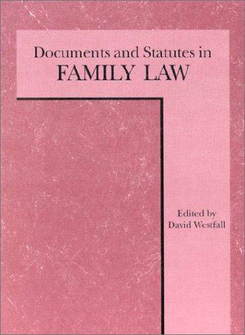 Documents and statutes in family law