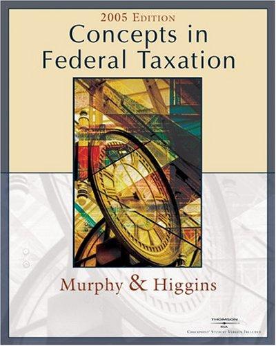 Concepts in federal taxation 2005