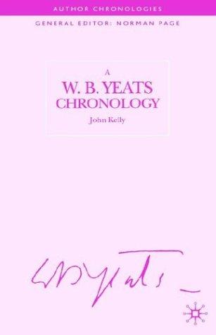 A W.B. Yeats chronology
