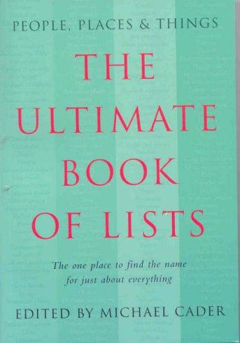 Ultimate Book of Lists