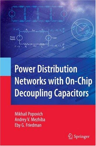 Power distribution networks with on-chip decoupling capacitors