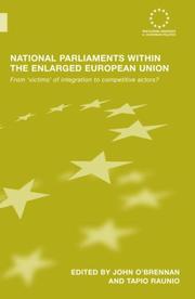National Parliaments within the Enlarged European Union