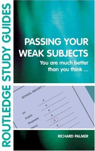 Passing Your Weak Subjects