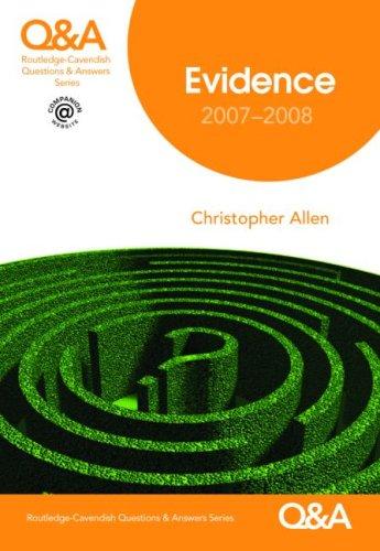 Q&A Evidence 2007-2008 (Routledge-Cavendish Q & a)