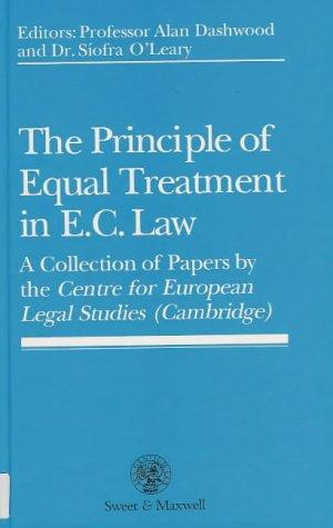 The Principle of Equal Treatment in EC Law