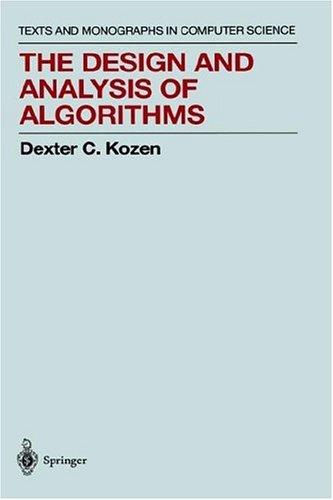 The design and analysis of algorithms