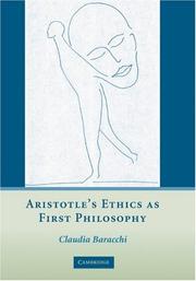 Aristotle's Ethics as First Philosophy
