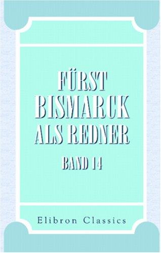 Fürst Bismarck als Redner