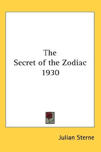The Secret of the Zodiac 1930