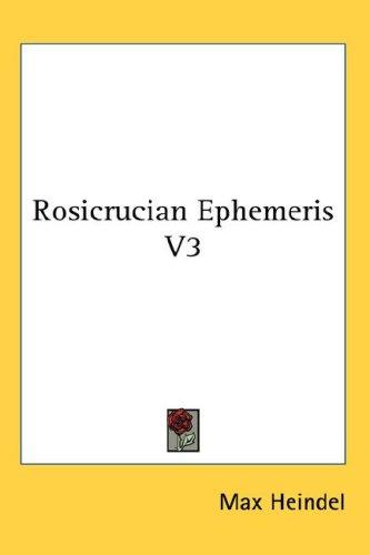 Rosicrucian Ephemeris V3