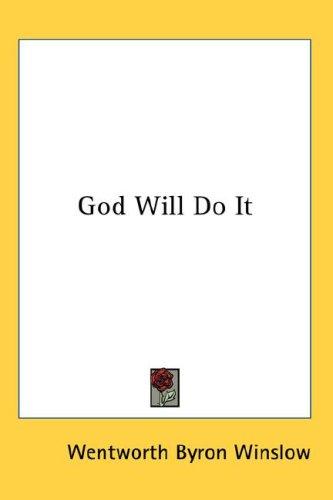 God Will Do It