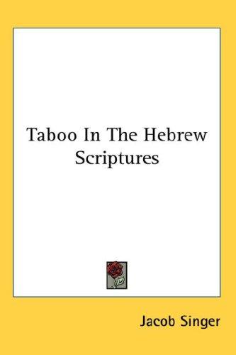 Taboo In The Hebrew Scriptures