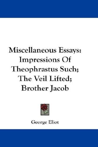 Miscellaneous essays