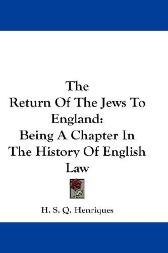 The return of the Jews to England