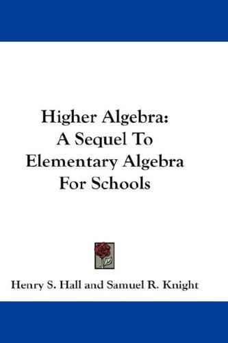 Higher Algebra