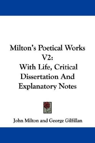 Milton's Poetical Works V2