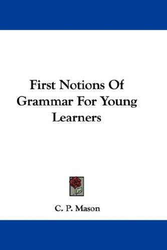 First Notions Of Grammar For Young Learners