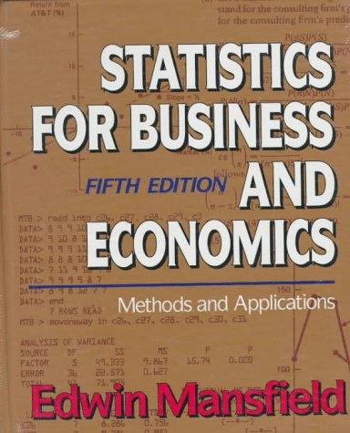 Statistics for business and economics