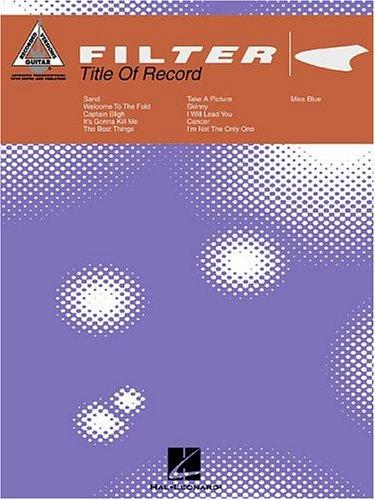 Filter - Title of Record