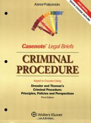 Casenote Legal Briefs Criminal Procedure