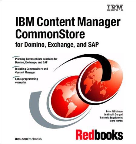 IBM Content Manager Commonstore for Domino, Exchange, and Sap