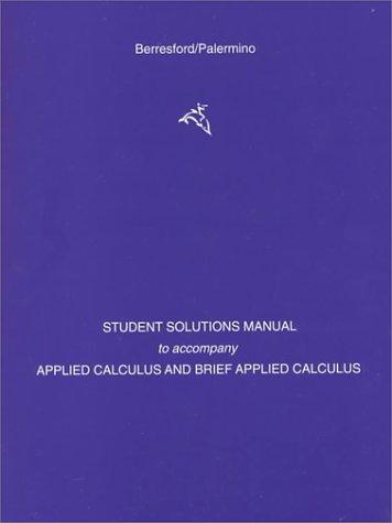 Applied Calculus/Brief Applied Calculus