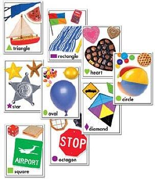 Photo Shapes Learning Cards