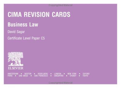 CIMA Revision Cards