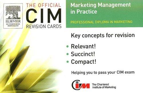 CIM Revision Cards:Marketing Management in Practice 05/06 (Cim Revision Card)