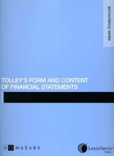 Tolley's Form and Content of Financial Statements