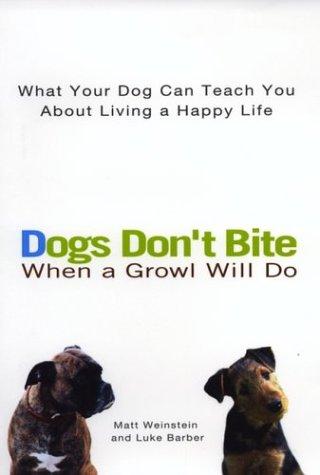 Dogs don't bite when a growl will do