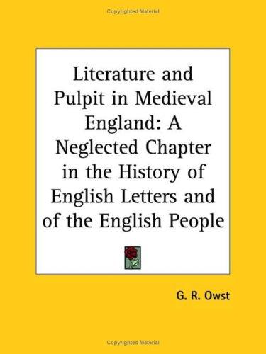 Literature and Pulpit in Medieval England