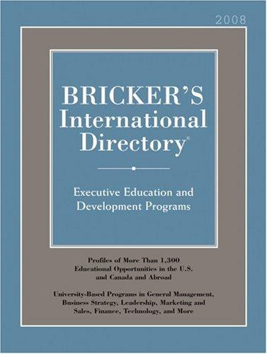 Bricker's International Directory 2008 (Bricker's International Directory)
