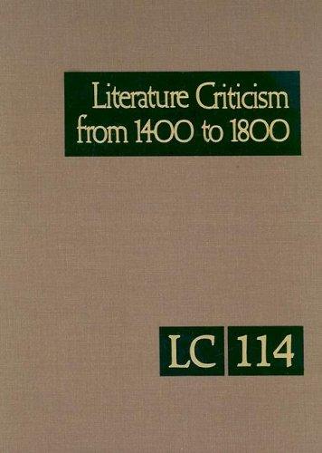 Literature criticism from 1400 to 1800