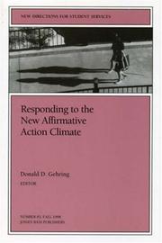 Responding to the New Affirmative Action Climate