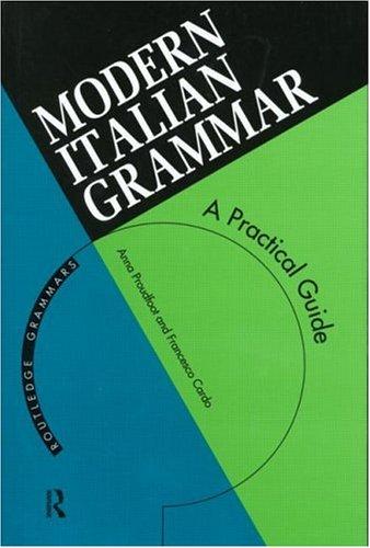 Modern Italian grammar