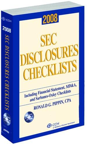 SEC Disclosures Checklists (2008)