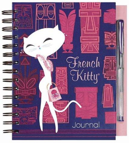 French Kitty in Oui, Oui, Waikiki Wire-o Bound Journal with Pen
