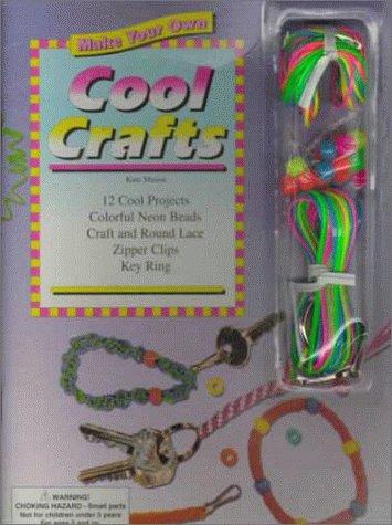 Make Your Own Cool Crafts/Book, Neon Beads, Craft and Round Lace, Zipper Clips and Key Ring