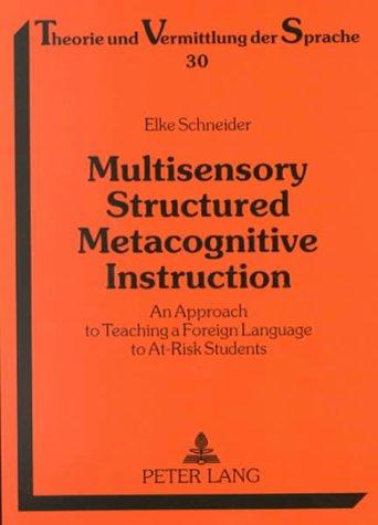Multisensory structured metacognitive instruction